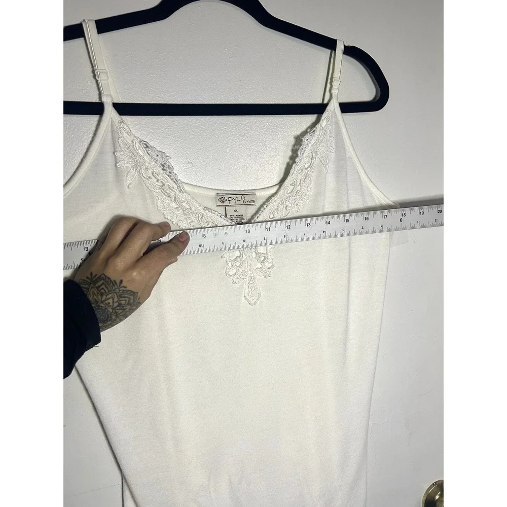 Fylo Woman's Tank Top Y2K Cottage Core Romantic‎ Bohemian Adjustable Strap XL - Picture 7 of 9